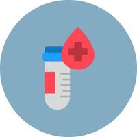 Blood Sample Smooth Badge vector