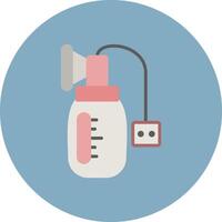 Breast Pump Minimalist Design Unit vector