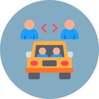 Car Sharing Advanced Sketch Mark vector