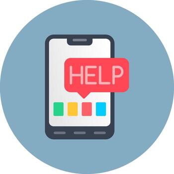 Help Shadowed UI Pattern vector