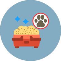 Litter Box Iconic Sketch Token vector