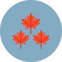 Maple Leaf Iconic Sketch Token vector