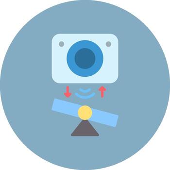 Tilt Sensor Conceptual Web Symbol vector