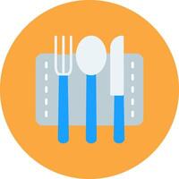 Cutlery Monotone Shape Symbol vector