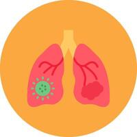 Lung Cancer Sharp Icon Element vector