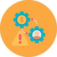 Risk Management Neon UX Token vector