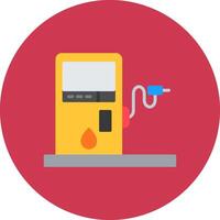 Gas Station Bold Frame Object vector