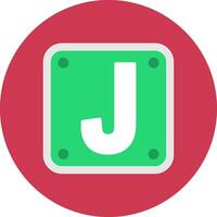 Letter J Signature UX Object vector