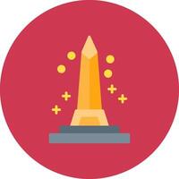 Obelisk Monotone Shape Symbol vector