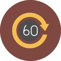 60 Days Streamlined UX Object vector