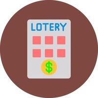 Lottery Isometric Icon Unit vector
