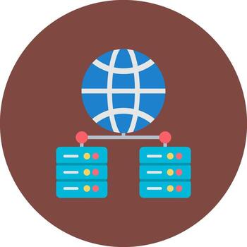 red servidor agudo icono elemento vector