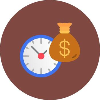 Time Is Money Gradient UX Element vector