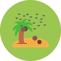 Beach Modern App Symbol vector