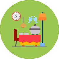 Buffet Bright Grid Object vector