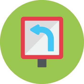 Left Bend Future Grid Block vector