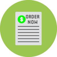 Order Now Neon Frame Mark vector