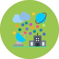 Satellite Dish Color Pop Element vector