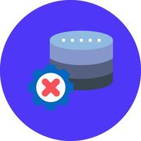 Database Neon UX Object vector