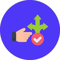 Decision Making Bold UI Fragment vector