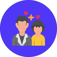Father And Daughter Advanced Sketch Mark vector