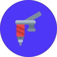 Injector Flat Badge Graphic vector