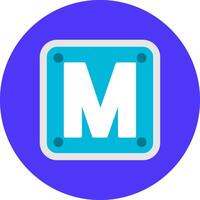 Letter M Core UX Piece vector