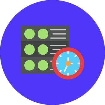 Server Traffic Streamlined UX Object vector