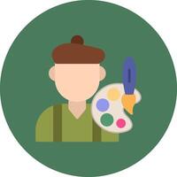Artist Vivid Icon Element vector