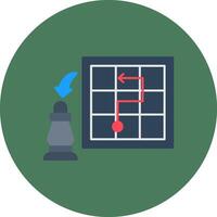 Chess Pawn Flat Shape Mark vector