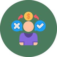 Customer Behavior Bright Shape Token vector