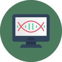 Dna Structure Vibrant Web Pattern vector