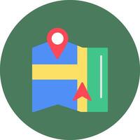 Gps Navigation Color Pop Element vector