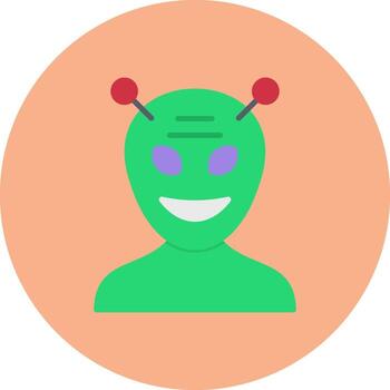Alien Mask Shadowed UI Pattern vector