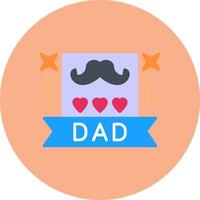 Best Dad Color Stroke Element vector