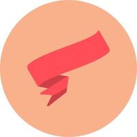 Folded Ribbon HighTech Frame Token vector