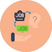 Job Offer Sharp Icon Element vector