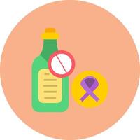 No Alcohol Gradient UX Element vector