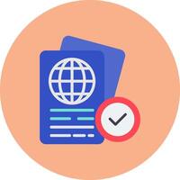 Passport Control Intuitive Sketch Piece vector