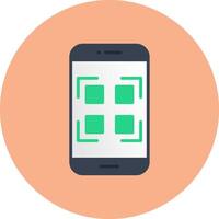Qr Code Balanced Icon Badge vector