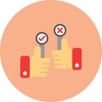 Yes Or No Balanced Icon Badge vector