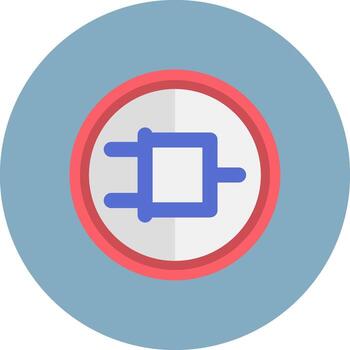 And Gate Nema System Iconic Visual Mark vector