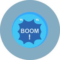 Boom Subtle Visual Sketch vector
