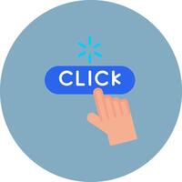 Click Smooth Badge vector