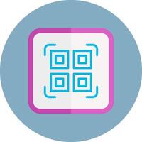Qr Code Scan Sleek Shape Unit vector