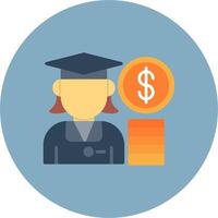 Student Loan Vibrant Web Pattern vector