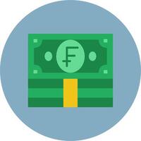 Swiss Franc Digital Visual Form vector
