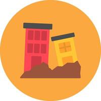 Earthquake Streamlined UX Object vector