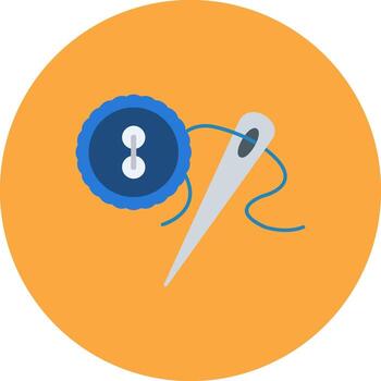 Needlework Gradient UX Element vector