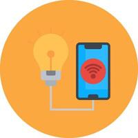 Smart Bulb Compact Visual Symbol vector